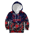 Personalized Melbourne Demons Kid Hoodie Aboriginal Dot Painting Graffiti Style