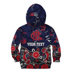 Personalized Melbourne Demons Kid Hoodie Aboriginal Dot Painting Graffiti Style