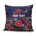 Personalized Melbourne Demons Pillow Cover Aboriginal Dot Painting Graffiti Style