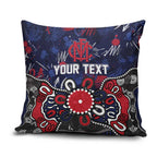 Personalized Melbourne Demons Pillow Cover Aboriginal Dot Painting Graffiti Style