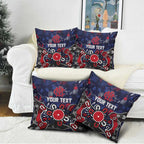 Personalized Melbourne Demons Pillow Cover Aboriginal Dot Painting Graffiti Style