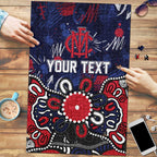 Personalized Melbourne Demons Puzzle Aboriginal Dot Painting Graffiti Style