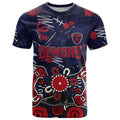 Personalized Melbourne Demons T Shirt Aboriginal Dot Painting Graffiti Style