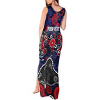 Personalized Melbourne Demons Tank Maxi Dress Aboriginal Dot Painting Graffiti Style