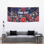 Personalized Melbourne Demons Tapestry Aboriginal Dot Painting Graffiti Style