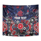 Personalized Melbourne Demons Tapestry Aboriginal Dot Painting Graffiti Style