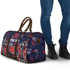 Personalized Melbourne Demons Travel Bag Aboriginal Dot Painting Graffiti Style