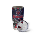 Personalized Melbourne Demons Tumbler Cup Aboriginal Dot Painting Graffiti Style