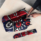 Personalized Melbourne Demons Umbrella Aboriginal Dot Painting Graffiti Style