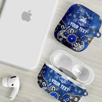 Personalized North Melbourne Kangaroos AirPods Case Aboriginal Dot Painting Graffiti Style