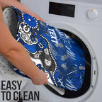 Personalized North Melbourne Kangaroos Bathroom Set Aboriginal Dot Painting Graffiti Style