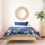 Personalized North Melbourne Kangaroos Bedding Set Aboriginal Dot Painting Graffiti Style