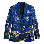 Personalized North Melbourne Kangaroos Blazer Aboriginal Dot Painting Graffiti Style