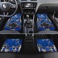 Personalized North Melbourne Kangaroos Car Mats Aboriginal Dot Painting Graffiti Style
