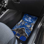 Personalized North Melbourne Kangaroos Car Mats Aboriginal Dot Painting Graffiti Style