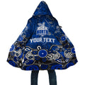 Personalized North Melbourne Kangaroos Cloak Aboriginal Dot Painting Graffiti Style
