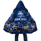 Personalized North Melbourne Kangaroos Cloak Aboriginal Dot Painting Graffiti Style