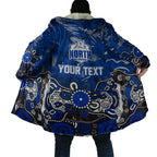 Personalized North Melbourne Kangaroos Cloak Aboriginal Dot Painting Graffiti Style