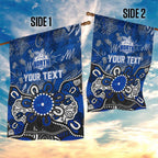Personalized North Melbourne Kangaroos Garden Flag Aboriginal Dot Painting Graffiti Style