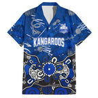 Personalized North Melbourne Kangaroos Hawaiian Shirt Aboriginal Dot Painting Graffiti Style