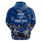 Personalized North Melbourne Kangaroos Hoodie Aboriginal Dot Painting Graffiti Style