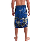 Personalized North Melbourne Kangaroos Lavalava Aboriginal Dot Painting Graffiti Style