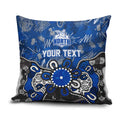 Personalized North Melbourne Kangaroos Pillow Cover Aboriginal Dot Painting Graffiti Style