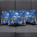Personalized North Melbourne Kangaroos Pillow Cover Aboriginal Dot Painting Graffiti Style