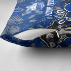 Personalized North Melbourne Kangaroos Pillow Cover Aboriginal Dot Painting Graffiti Style