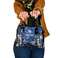 Personalized North Melbourne Kangaroos Shoulder Handbag Aboriginal Dot Painting Graffiti Style