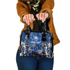 Personalized North Melbourne Kangaroos Shoulder Handbag Aboriginal Dot Painting Graffiti Style