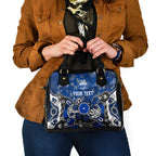 Personalized North Melbourne Kangaroos Shoulder Handbag Aboriginal Dot Painting Graffiti Style