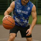 Personalized North Melbourne Kangaroos Sleeveless Hoodie Aboriginal Dot Painting Graffiti Style