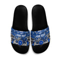 Personalized North Melbourne Kangaroos Slide Sandals Aboriginal Dot Painting Graffiti Style