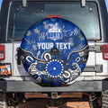 Personalized North Melbourne Kangaroos Spare Tire Cover Aboriginal Dot Painting Graffiti Style