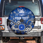Personalized North Melbourne Kangaroos Spare Tire Cover Aboriginal Dot Painting Graffiti Style