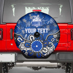 Personalized North Melbourne Kangaroos Spare Tire Cover Aboriginal Dot Painting Graffiti Style