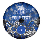 Personalized North Melbourne Kangaroos Spare Tire Cover Aboriginal Dot Painting Graffiti Style