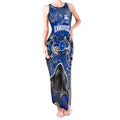 Personalized North Melbourne Kangaroos Tank Maxi Dress Aboriginal Dot Painting Graffiti Style