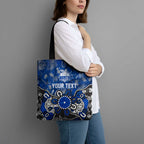 Personalized North Melbourne Kangaroos Tote Bag Aboriginal Dot Painting Graffiti Style