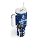 Personalized North Melbourne Kangaroos Tumbler With Handle Aboriginal Dot Painting Graffiti Style