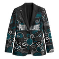 Personalized Port Adelaide Power Blazer Aboriginal Dot Painting Graffiti Style