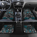 Personalized Port Adelaide Power Car Mats Aboriginal Dot Painting Graffiti Style