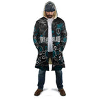 Personalized Port Adelaide Power Cloak Aboriginal Dot Painting Graffiti Style