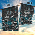 Personalized Port Adelaide Power Garden Flag Aboriginal Dot Painting Graffiti Style