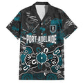 Personalized Port Adelaide Power Hawaiian Shirt Aboriginal Dot Painting Graffiti Style