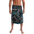 Personalized Port Adelaide Power Lavalava Aboriginal Dot Painting Graffiti Style