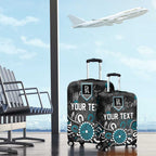 Personalized Port Adelaide Power Luggage Cover Aboriginal Dot Painting Graffiti Style