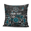 Personalized Port Adelaide Power Pillow Cover Aboriginal Dot Painting Graffiti Style