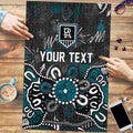 Personalized Port Adelaide Power Puzzle Aboriginal Dot Painting Graffiti Style